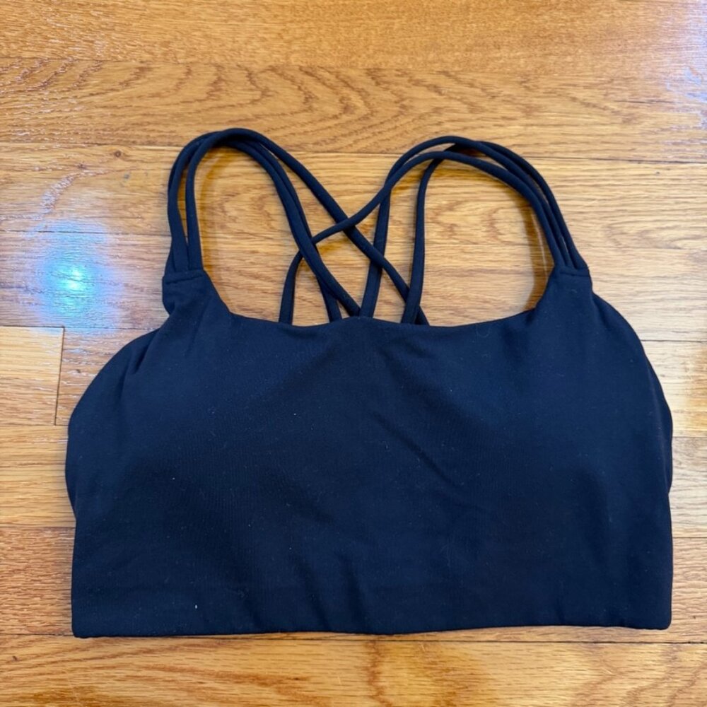 Athleta Perfect Form Sports Bra D-DD in Black - Size Small